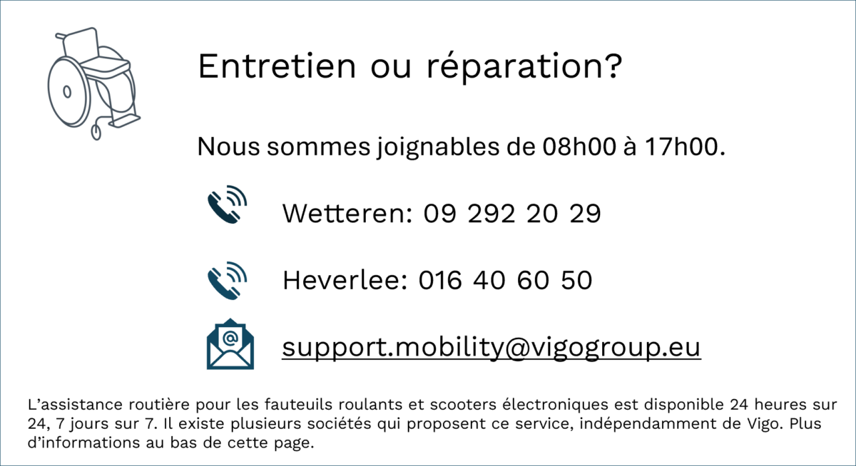 Entretien ou réparation