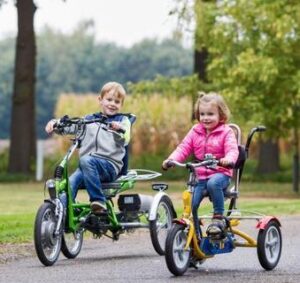 Fietsen op een driewielfiets - kind