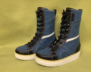 Blauwe orthopedische schoenen - model laarsjes